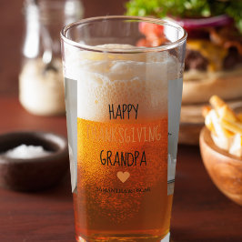 コラージュモダンフォトハッピー感謝祭おじいちゃん タンブラーグラス
