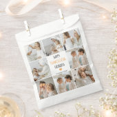 コラージュモダンフォトハッピー感謝祭おじいちゃん フェイバーバッグ (クリップ留めされた状態)