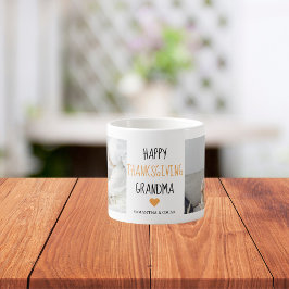 コラージュモダンフォトハッピー感謝祭おばあちゃん エスプレッソカップ