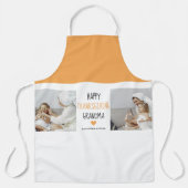 コラージュモダンフォトハッピー感謝祭おばあちゃん エプロン (正面)