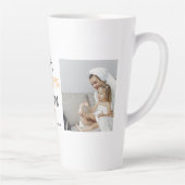 コラージュモダンフォトハッピー感謝祭おばあちゃん カフェラテマグ (右)