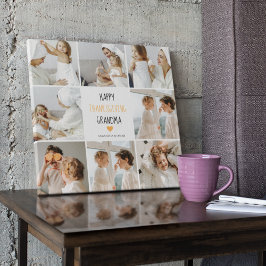 コラージュモダンフォトハッピー感謝祭おばあちゃん キャンバスプリント