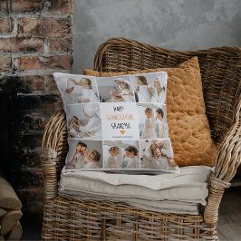 コラージュモダンフォトハッピー感謝祭おばあちゃん クッション