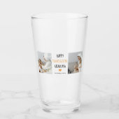 コラージュモダンフォトハッピー感謝祭おばあちゃん タンブラーグラス (正面)