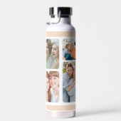 コラージュモダンフォトパーソナライズされたママのギフト ウォーターボトル (右面)