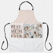 コラージュモダンフォトピンクハッピーマザーズ・デイ エプロン (正面)