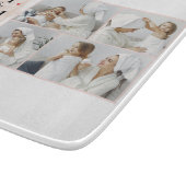 コラージュモダンフォトピンクハッピーマザーズ・デイ カッティングボード (角)