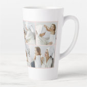 コラージュモダンフォトピンクハッピーマザーズ・デイ カフェラテマグ (右)