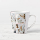 コラージュモダンフォトピンクハッピーマザーズ・デイ カフェラテマグ (右)