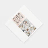 コラージュモダンフォトピンクハッピーマザーズ・デイ スタンダードランチョンナプキン (角)