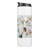 コラージュモダンフォトピンクハッピーマザーズ・デイ タンブラー (回転右)