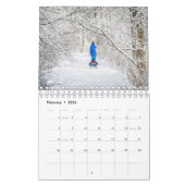 コラージュモダンフォトファミリー2025 カレンダー (2月 2026)