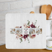 コラージュモダンフォトフラワーフレーム最高のママギフト カッティングボード