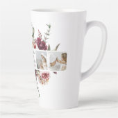 コラージュモダンフォトフラワーフレーム最高のママギフト カフェラテマグ (右)
