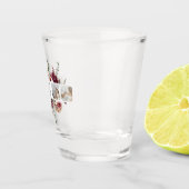 コラージュモダンフォトフラワーフレーム最高のママギフト ショットグラス (右)