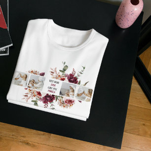 コラージュモダンフォトフラワーフレーム最高のママギフト Tシャツ