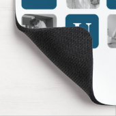 コラージュモダンフォトブルー最高のハビーエバーギフト マウスパッド (コーナー)