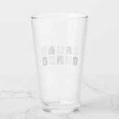 コラージュモダンフォトミントハビー最高のギフト タンブラーグラス (裏面)