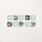 コラージュモダンフォトミントハビー最高のギフト ヨガマット (正面(横))