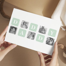 コラージュモダンフォトミント&ハッピーファーズデイギフト