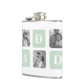 コラージュモダンフォトミント&ハッピーファーズデイギフト フラスク (左)