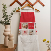コラージュモダンフォトレッド&ピンクのマ最高のマ・エバーギフト エプロン