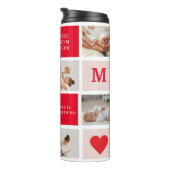 コラージュモダンフォトレッド&ピンクのマ最高のマ・エバーギフト タンブラー (回転右)