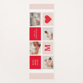 コラージュモダンフォトレッド&ピンクのマ最高のマ・エバーギフト ヨガマット (正面)