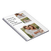 コラージュモダンフォトロマンチックなカップル引用文ギフト ノートブック (右側)