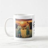 コラージュモダンフォト最高のグラニーおばあちゃんギフト コーヒーマグカップ (左)