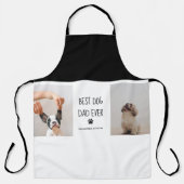 コラージュモダンフォト最高のパパドッグエバー エプロン (正面)