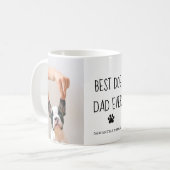 コラージュモダンフォト最高のパパドッグエバー コーヒーマグカップ (正面左)