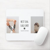 コラージュモダンフォト最高のパパドッグエバー マウスパッド (マウス)