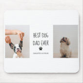 コラージュモダンフォト最高のパパドッグエバー マウスパッド (正面)