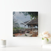 コラージュモダンフォト最高のママ・エバ誕生日・ギフト スクエア壁時計 (ホーム)