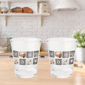 コラージュモダンフォト最高のモマピンクとグレーのギフト ショットグラス