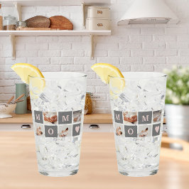 コラージュモダンフォト最高のモマピンクとグレーのギフト タンブラーグラス