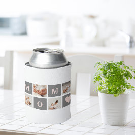 コラージュモダンフォト最高のモマピンクとグレーのギフト 缶クーラー