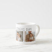 コラージュモダンフォト&ハッピーファーザーズの日のギフ最高のト エスプレッソカップ (正面右)