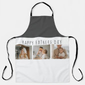 コラージュモダンフォト&ハッピーファーザーズの日のギフ最高のト エプロン (正面)