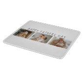 コラージュモダンフォト&ハッピーファーザーズの日のギフ最高のト カッティングボード (角)