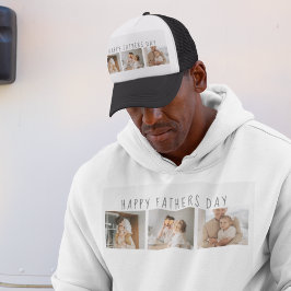 コラージュモダンフォト&ハッピーファーザーズの日のギフ最高のト キャップ