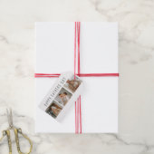 コラージュモダンフォト&ハッピーファーザーズの日のギフ最高のト ギフトタグ (より糸付き)