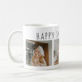 コラージュモダンフォト&ハッピーファーザーズの日のギフ最高のト コーヒーマグカップ (左)