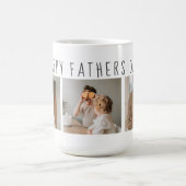 コラージュモダンフォト&ハッピーファーザーズの日のギフ最高のト コーヒーマグカップ (中央)