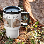 コラージュモダンフォト&ハッピーファーザーズの日のギフ最高のト トラベルマグ