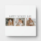 コラージュモダンフォト&ハッピーファーザーズの日のギフ最高のト フォトプラーク (正面)