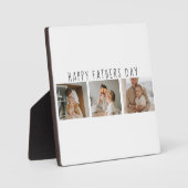 コラージュモダンフォト&ハッピーファーザーズの日のギフ最高のト フォトプラーク (正面)