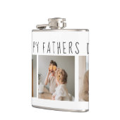 コラージュモダンフォト&ハッピーファーザーズの日のギフ最高のト フラスク (左)