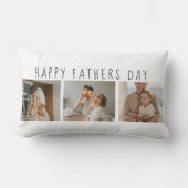 コラージュモダンフォト&ハッピーファーザーズの日のギフ最高のト ランバークッション (正面)